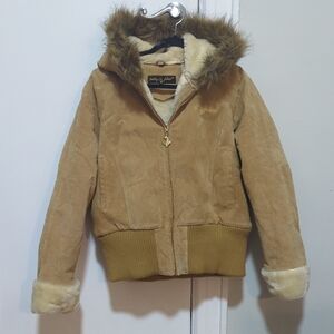Vintage Leather Baby Phat Bomber Jacket